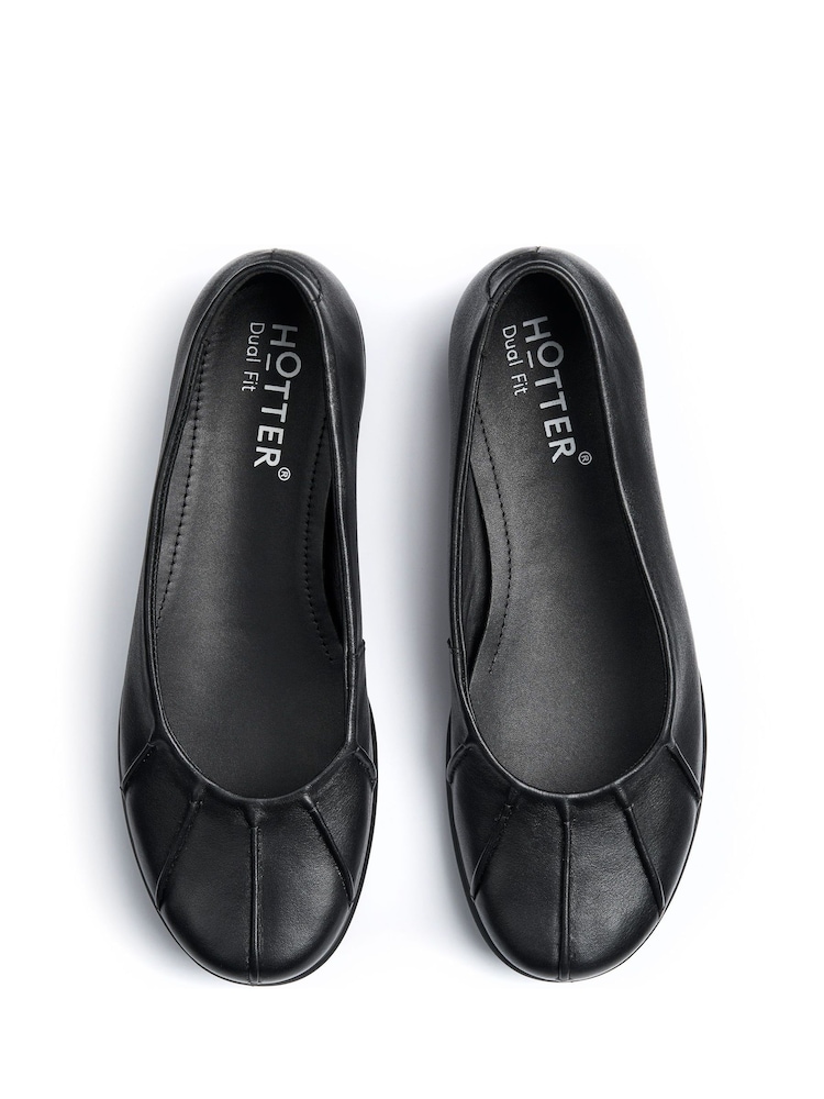 Hotter Black Regular Fit Rhea Slip-On Shoes - Image 4 of 4