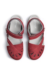 Hotter Red Wide Fit Quest Touch-Fastening Sandals - Image 4 of 4