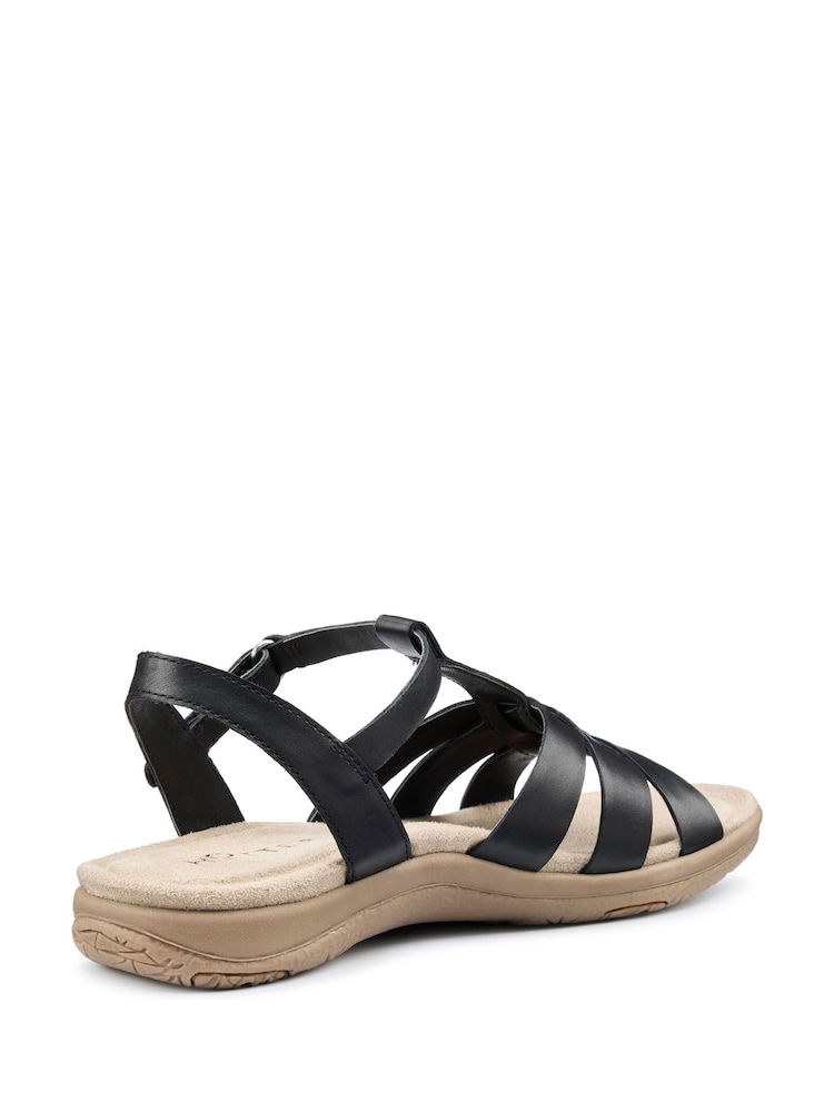 Hotter Black Regular Fit Rainer Touch Fastening Sandals - Image 2 of 4