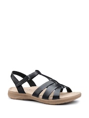 Hotter Black Regular Fit Rainer Touch Fastening Sandals - Image 3 of 4