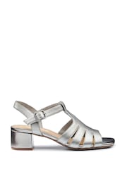 Hotter Grey Regular Fit Portofino II Buckle Sandals - Image 1 of 4