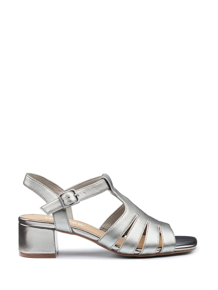 Hotter Grey Regular Fit Portofino II Buckle Sandals - Image 1 of 4