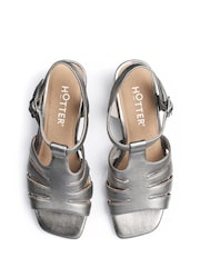 Hotter Grey Regular Fit Portofino II Buckle Sandals - Image 4 of 4