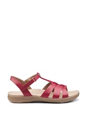 Hotter Red Wide Fit Rainer Touch-Fastening Sandals - Image 1 of 4
