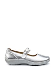 Hotter Silver Wide Fit Shake II Touch-Fastening Shoes - Image 1 of 4