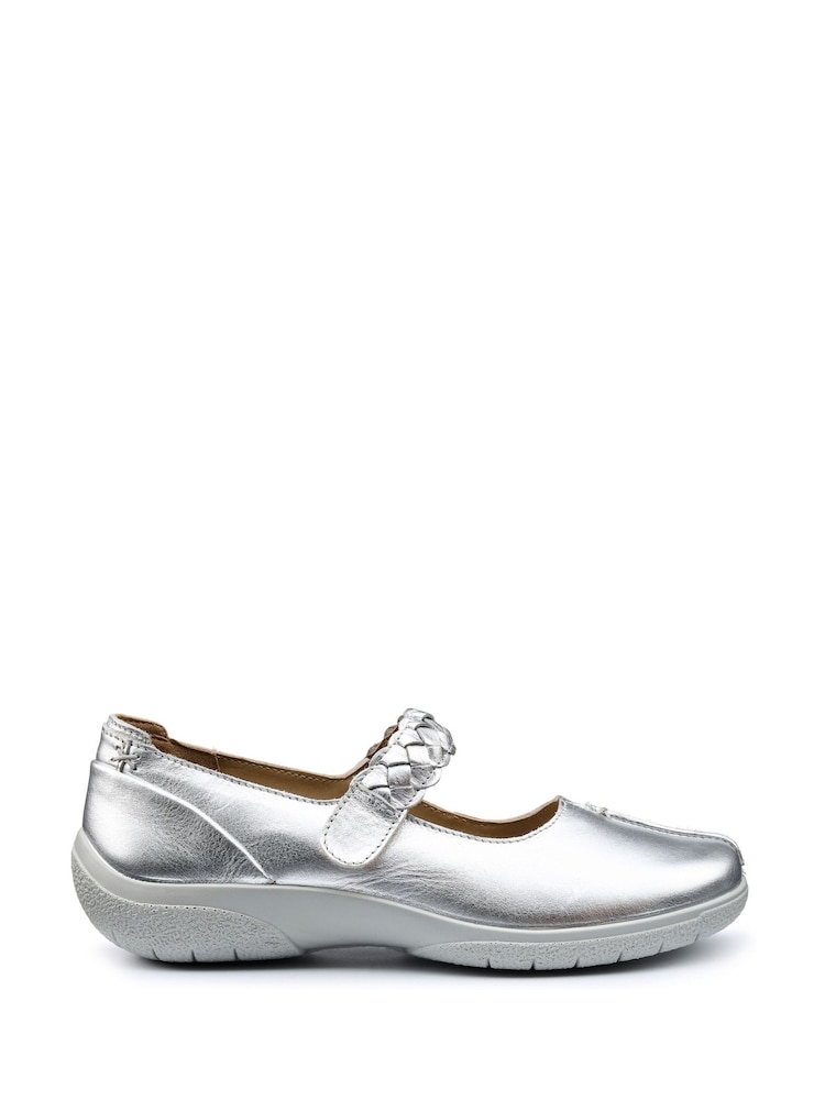 Hotter Silver Wide Fit Shake II Touch-Fastening Shoes - Image 1 of 4