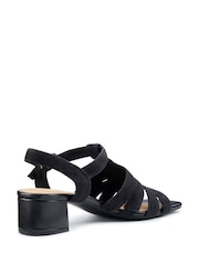 Hotter Black Regular Fit Portofino II Buckle Sandals - Image 3 of 4