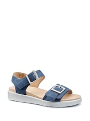 Hotter Blue Wide Fit Palma Touch-Fastening Sandals - Image 2 of 4
