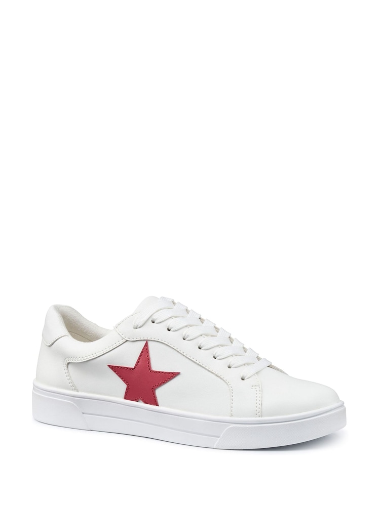 Hotter White Regular Fit Star Lace-Up Shoes - Image 2 of 4