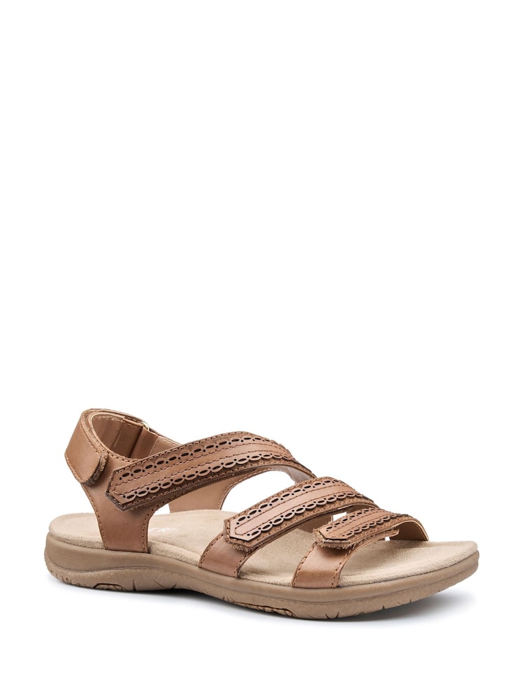 Hotter Brown Wide Fit Savannah Touch-Fastening Sandals - Image 2 of 4