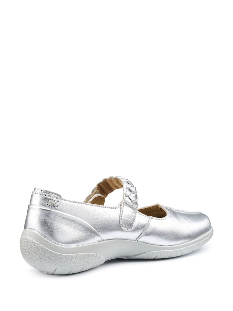 Hotter Silver Regular Fit Shake II Touch-Fastening Shoes - Image 2 of 4