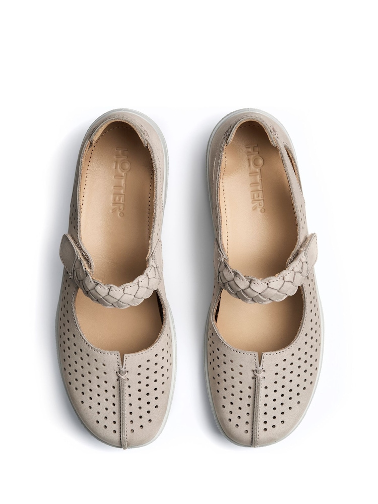 Hotter Grey Extra Wide Fit Quake II Touch Fastening Shoes - Image 4 of 4