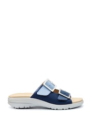 Hotter Blue Regular Fit Sunny Slip-On Buckle Sandals - Image 1 of 4