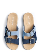 Hotter Blue Regular Fit Sunny Slip-On Buckle Sandals - Image 4 of 4