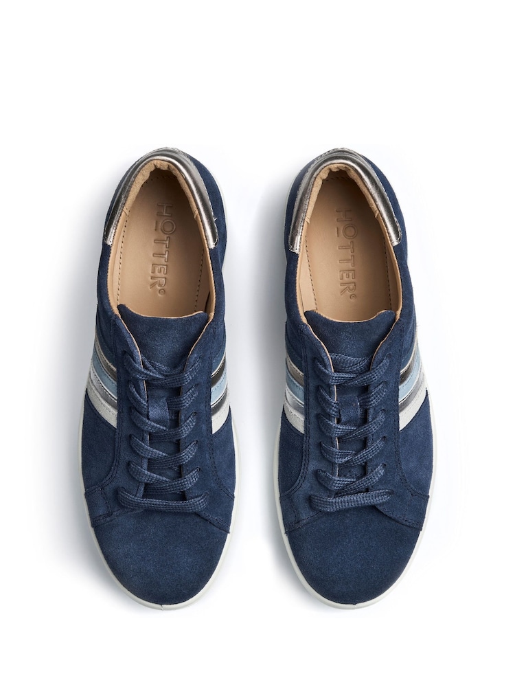 Hotter Blue Regular Fit Switch Lace-Up Trainer - Image 4 of 4