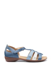 Hotter Blue Wide Fit Solei Touch-Fastening Sandals - Image 1 of 4