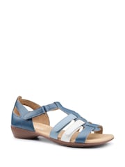 Hotter Blue Wide Fit Solei Touch-Fastening Sandals - Image 4 of 4