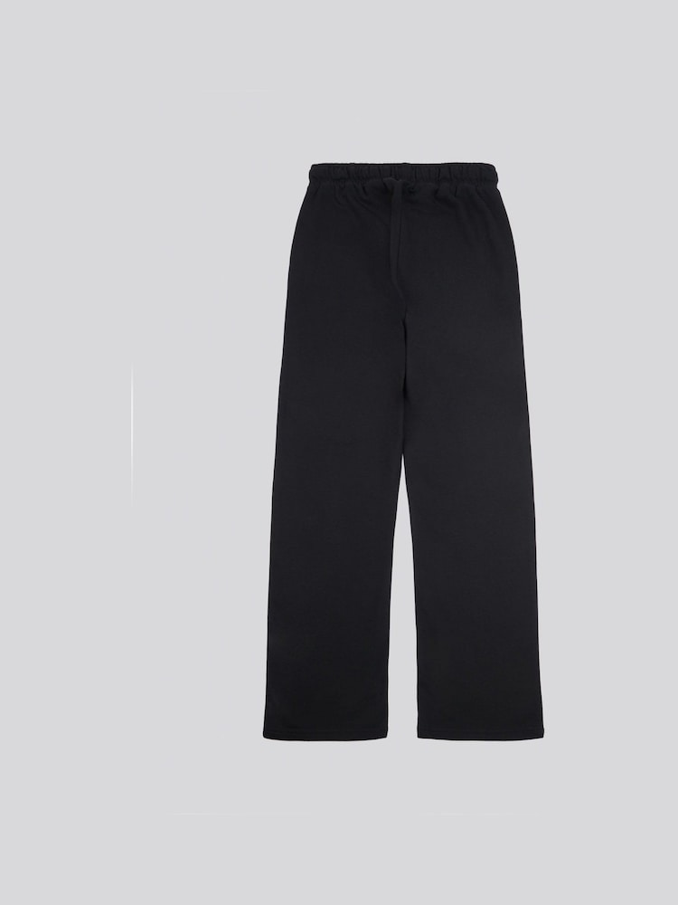 U.S. Polo Assn. Black Womens Double Horsemen Wide Leg Joggers - Image 2 of 3