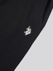 U.S. Polo Assn. Black Womens Double Horsemen Wide Leg Joggers - Image 3 of 3