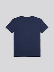 U.S. Polo Assn. Blue Womens Double Horsemen Print Crew Neck T-Shirt - Image 2 of 3