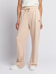 U.S. Polo Assn. Natural Womens Double Horsemen Wide Leg Joggers - Image 1 of 7