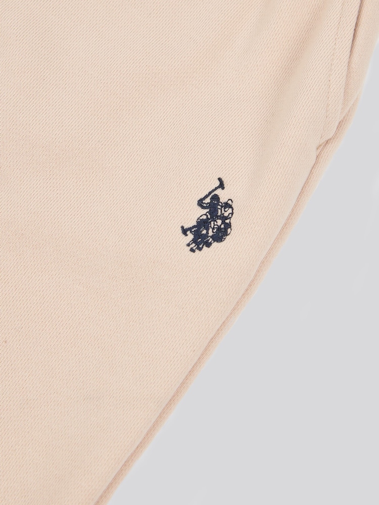 U.S. Polo Assn. Natural Womens Double Horsemen Wide Leg Joggers - Image 7 of 7