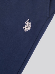U.S. Polo Assn. Blue Womens Double Horsemen Wide Leg Joggers - Image 5 of 5