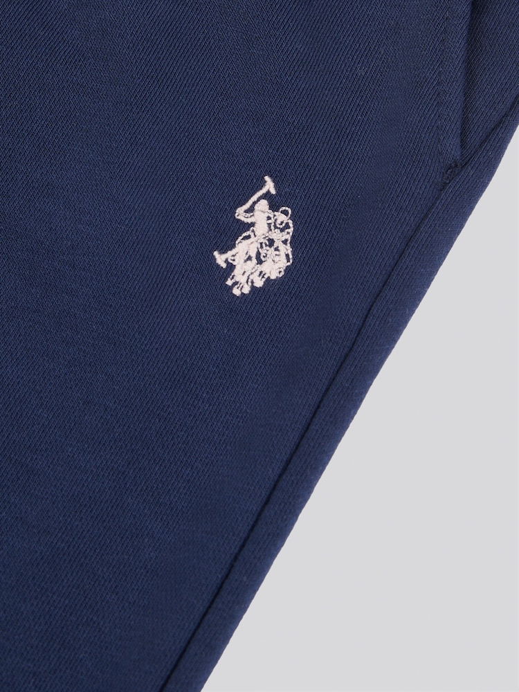 U.S. Polo Assn. Blue Womens Double Horsemen Wide Leg Joggers - Image 5 of 5