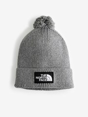 The North Face Logo Box Pom Beanie - صورة 1 من 1