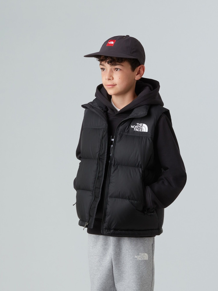 The North Face Black 1996 Retro Nuptse Teen Puffer Jacket - Image 1 of 4