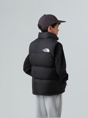 The North Face Black 1996 Retro Nuptse Teen Puffer Jacket - Image 2 of 4