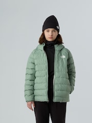 The North Face Green Reversible Perrito Hooded Puffer Jacket - Image 5 of 8