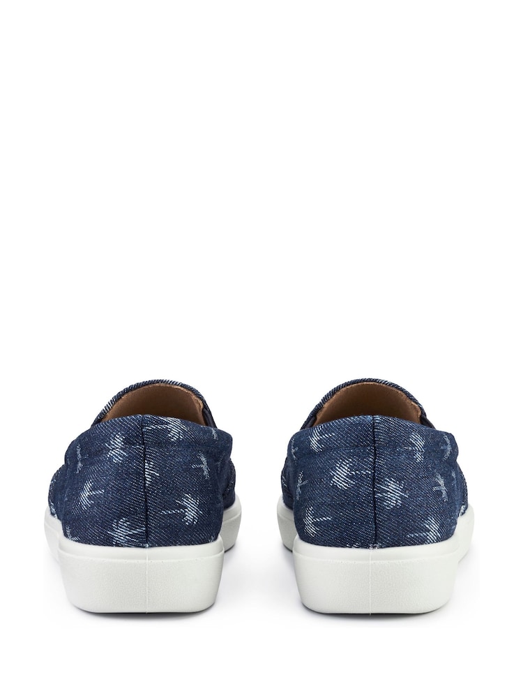 Hotter Blue Regular Fit Tara Slip-On Shoes - Image 4 of 4
