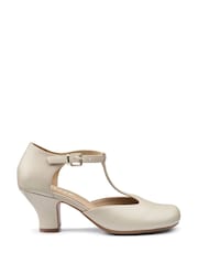 Hotter Cream Wide Fit Tempo Buckle Shoes - Image 1 of 4