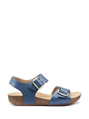 Hotter Blue Extra Wide Fit Tourist II Buckle Sandals - Image 1 of 4