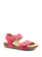 Hotter Pink Regular Fit Tourist II Buckle Sandals - Image 2 of 4