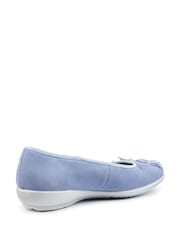 Hotter Blue Regular Fit Sweetie Slip-On Slippers - Image 3 of 4