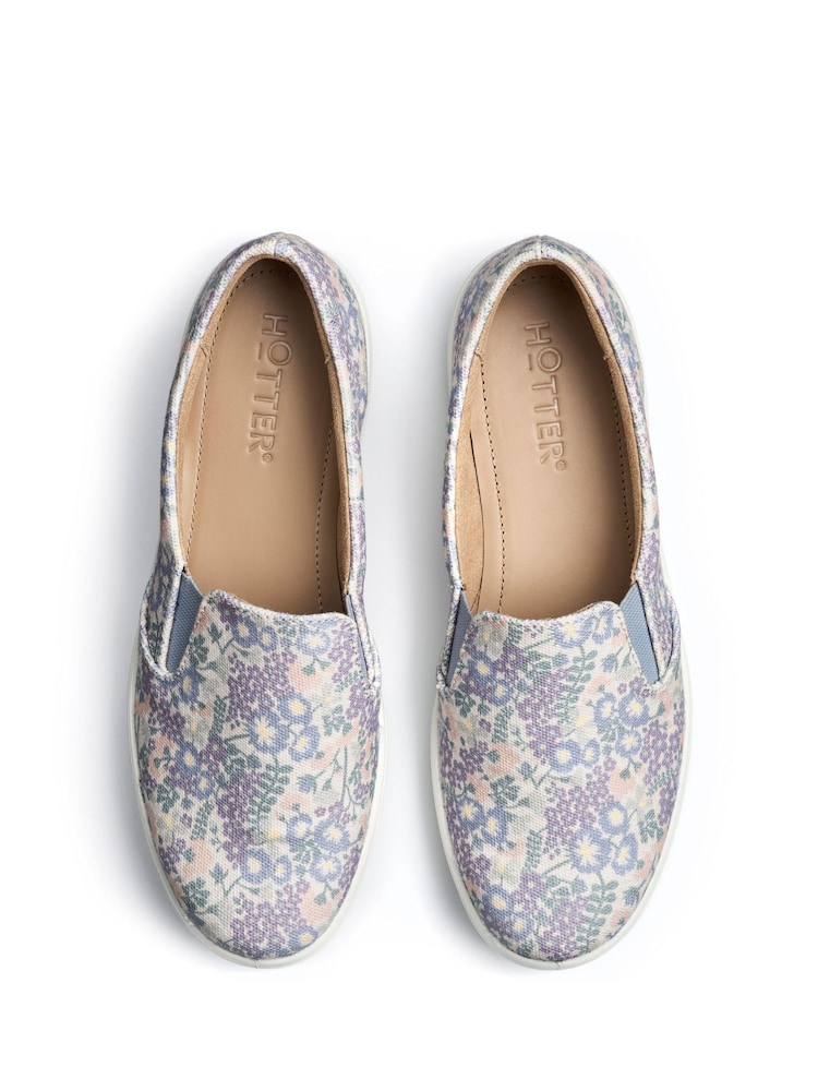 Hotter Blue Regular Fit Tara Slip-On Shoes - Image 4 of 4