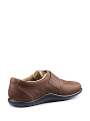 Hotter Brown Regular Fit Unwind Touch-Fastening Slippers - Image 3 of 4
