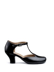 Hotter Black Regular Fit Tempo Buckle Shoes - Image 1 of 4