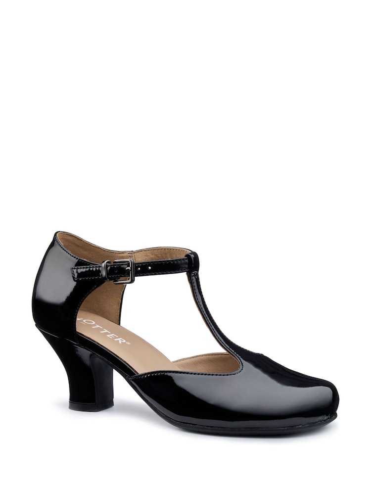 Hotter Black Regular Fit Tempo Buckle Shoes - Image 2 of 4