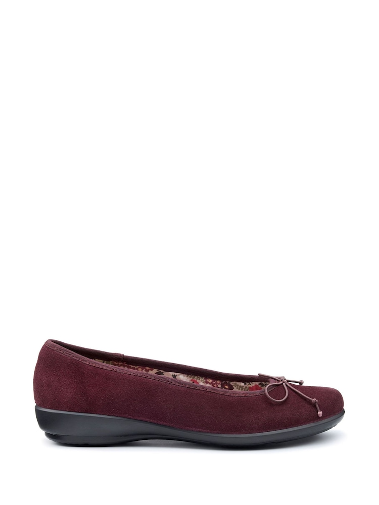 Hotter Red Regular Fit Sweetie Slip-On Slippers - Image 1 of 4