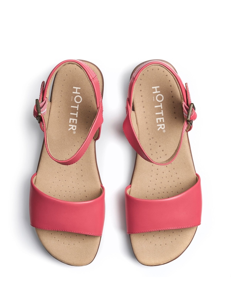 Hotter Pink Regular Fit Tropic Buckle Sandals - Image 4 of 4