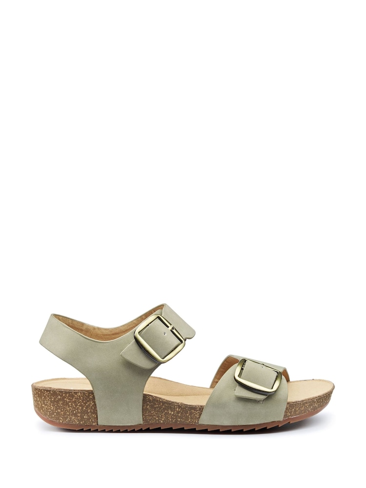 Hotter Green Regular Fit Tourist II Buckle Sandals - Image 1 of 4