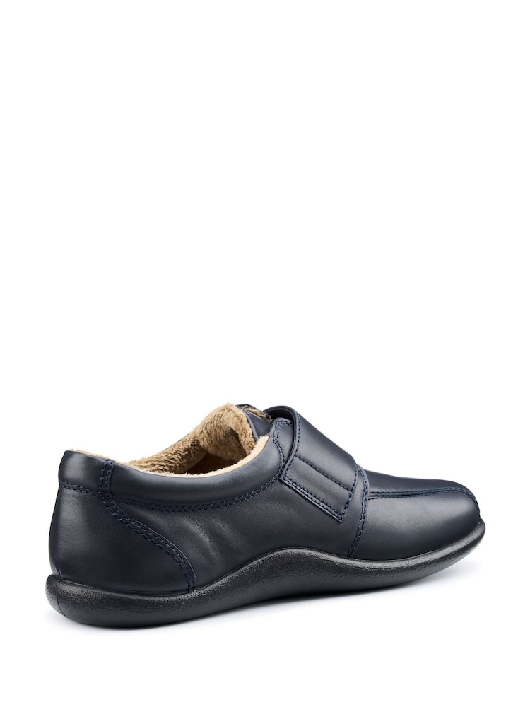 Buy Hotter Blue Regular Fit Unwind Touch Fastening Slippers from