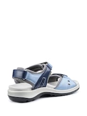 Hotter Blue Wide Fit Walk II Touch-Fastening Sandals - Image 3 of 4