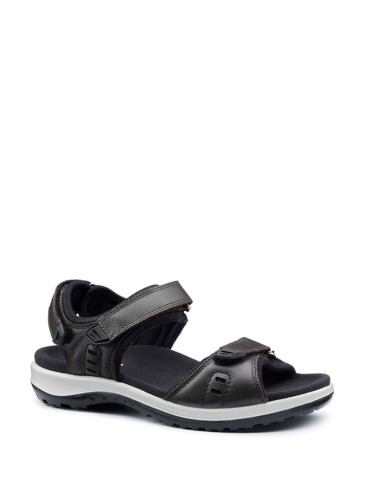 Hotter Brown Regular Fit Walk II Touch-Fastening Sandals - Image 2 of 4