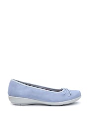 Hotter Blue Wide Fit Sweetie Slip-On Slippers - Image 1 of 3