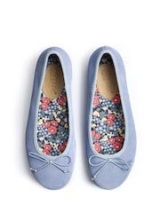 Hotter Blue Wide Fit Sweetie Slip-On Slippers - Image 3 of 3