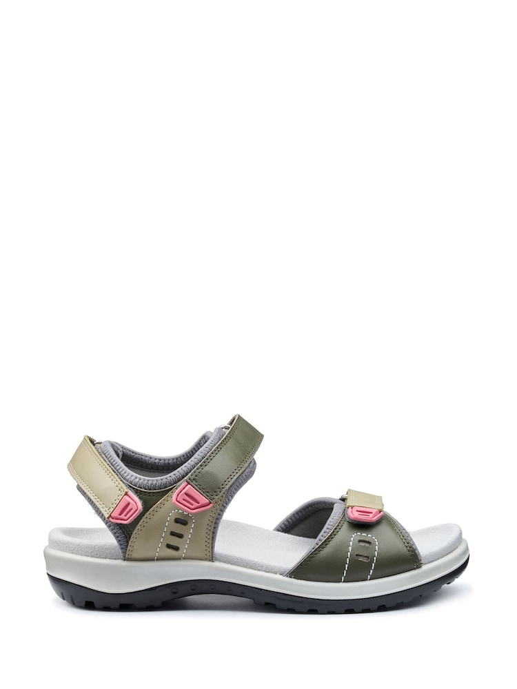 Hotter Green Regular Fit Walk II Touch-Fastening Sandals - Image 1 of 4